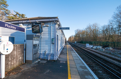 Pluckley Train Station in Kent, England