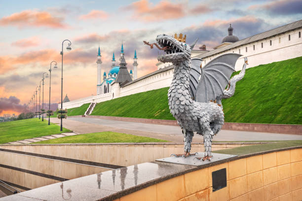istock Sculpture of a dragon Zilant 1223946319