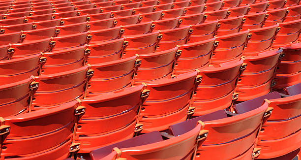 Seats At Millennium Park Bandshell stock photo