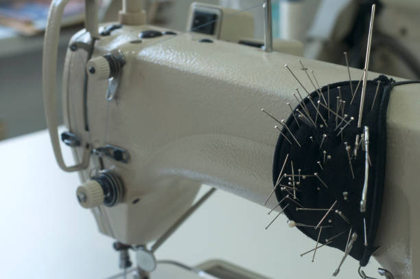istock Needle and foot of sewing machine 1223949482