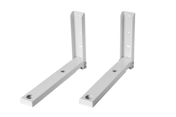 istock White bracket for TV on a white background isolation 1223949820