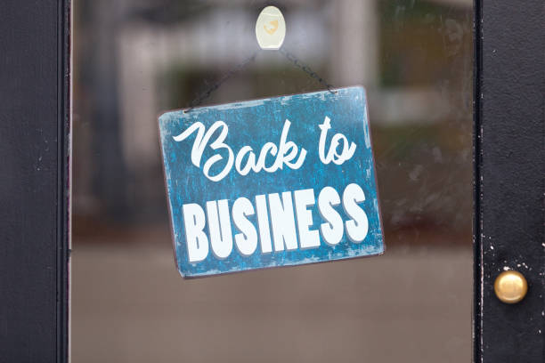 istock Back to business - Open sign 1223953198