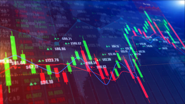 istock Digital stock market or forex trading graph and candlestick chart suitable for financial investment. Financial Investment trends for business background 1223956285