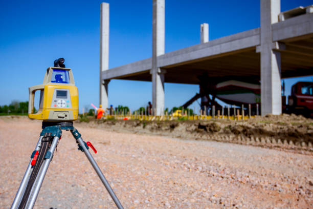 Modern device makes topographic measurements with laser, total center on trip