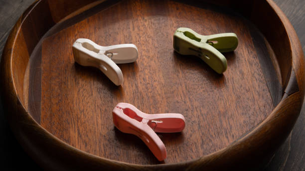 istock Clips in a wooden pot 1223959325