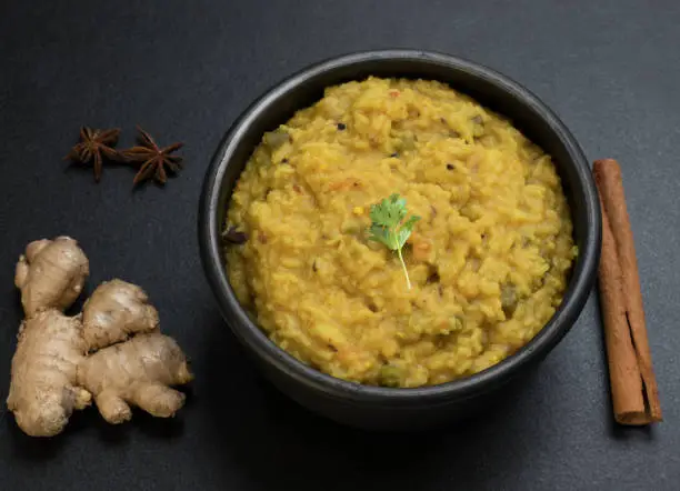 Khichdi, in Indian culture is a dish from the Indian subcontinent made from rice and lentils.