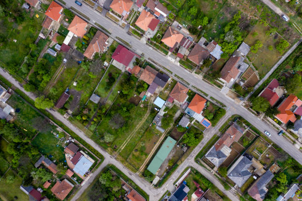 istock Flying over city area 1223960922