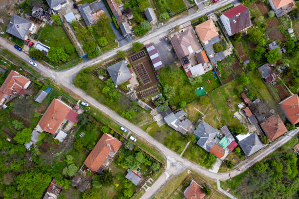 istock Flying over city area 1223960926