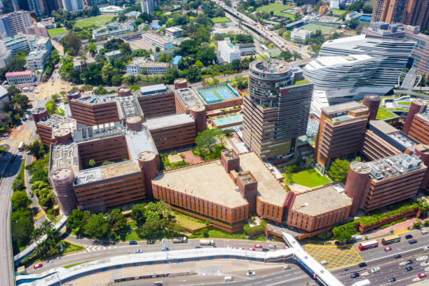 istock Drone view of The Hong Kong Polytechnic University, (Poly U) 1223963221
