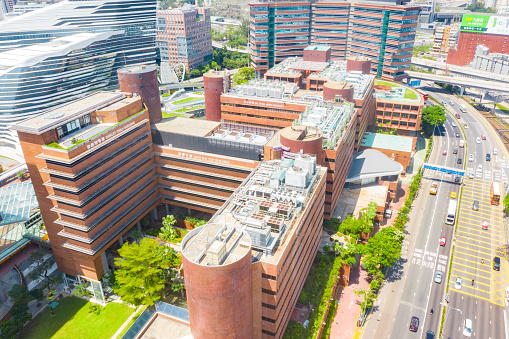 Drone view of The Hong Kong Polytechnic University, (Poly U)