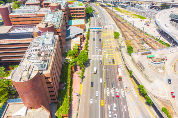 Drone view of The Hong Kong Polytechnic University, (Poly U)