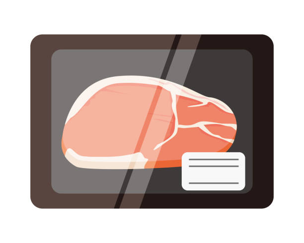 Vector illustration of cut pork . Vector illustration of cut pork . pork loin stock illustrations