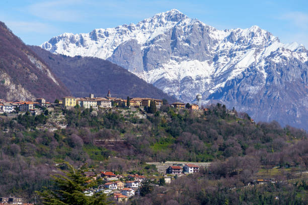 istock Winter landscape near Erba, italy 1223964315