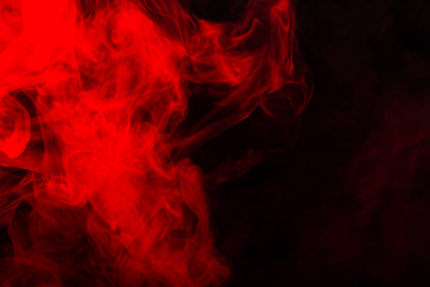 istock Red steam on a black background. 1223965784