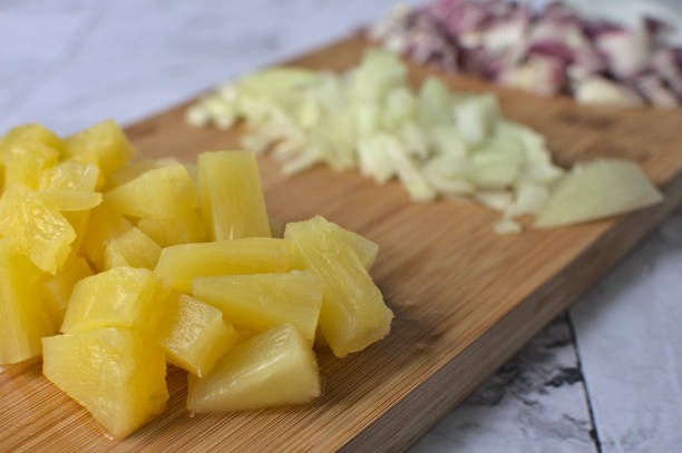 istock Ingredients to prepare pineapple chutheny 1223966141