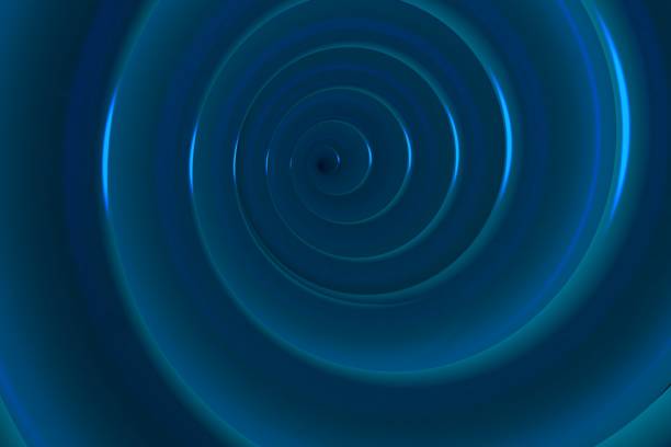 istock Fantastic swirl. Abstract blue texture. Fractal background. 3D rendering. 1223968187