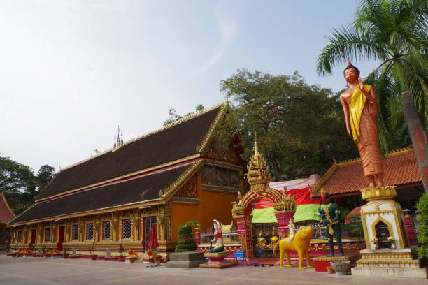 istock Buddhist temple in Vientiane 1223971732