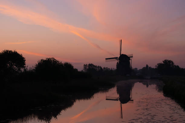 istock A morning sunrise at a dutch windmill 1223971864