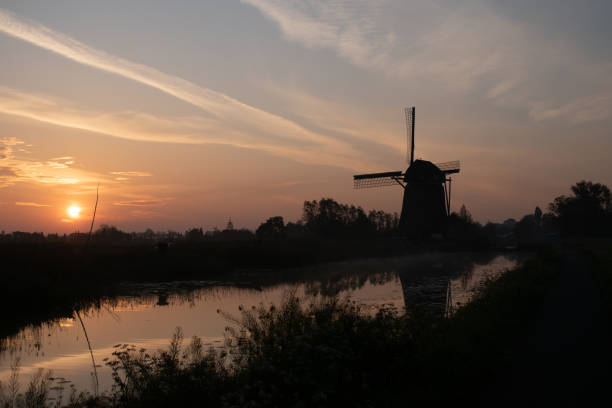 istock A morning sunrise at a dutch windmill 1223971905