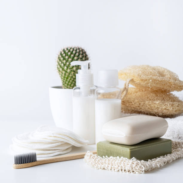 istock Zero waste, sustainable bathroom and lifestyle 1223976317