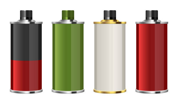 istock Motor oil metallic bottle vector design illustration isolated on white background 1223978570