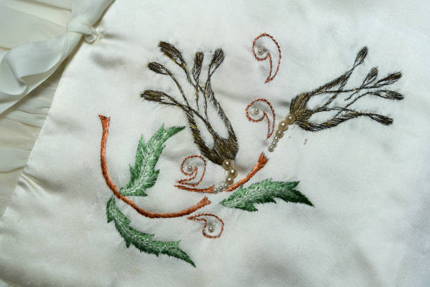 istock Vintage handmade colorful embroidery traditional turkish tulip patterns 1223980091