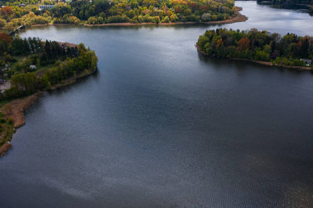 istock Aerial view on Lake 1223984030