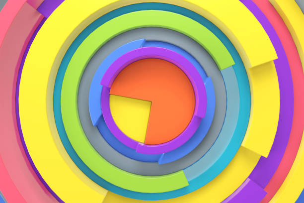istock Abstract background of geometric shape. 3D rendering. 1223985714