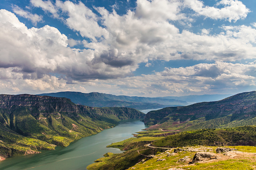 Botan River and valley in Siirt Province/TURKEY