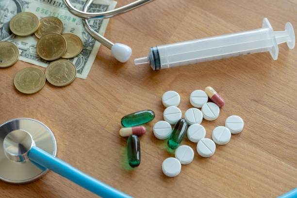 istock Money expense and medicine. 1223996031