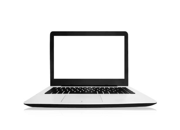 istock Laptop isolated on white background with clipping paths for graphic design. 1224000765