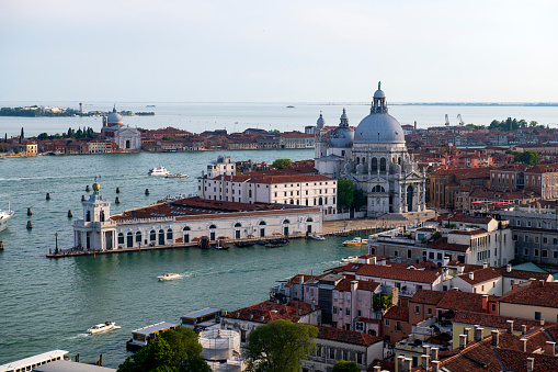 Venice, Italy - May 21, 2018. Bird eye view of  Venice, Italy.