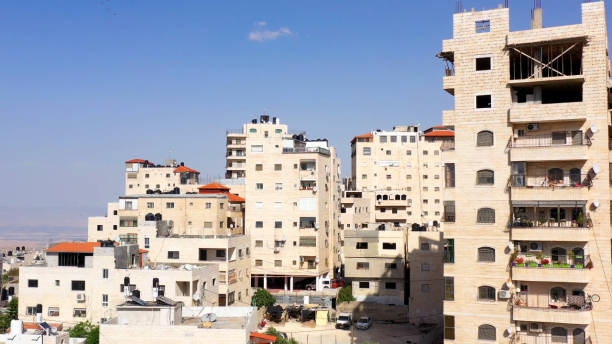 istock Shuafat Refugee Camp Buildings Crowded Aerial view 1224002488