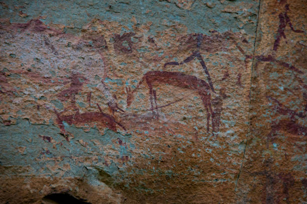 istock ancient san rock paintings in drakensberg mountains 1224002755