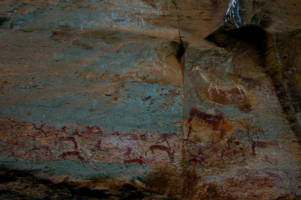 istock ancient san rock paintings in drakensberg mountains 1224002997