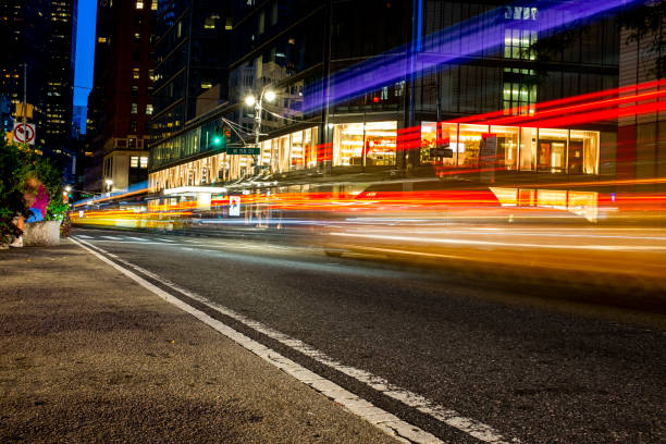 istock Fast cars in New York 1224004449