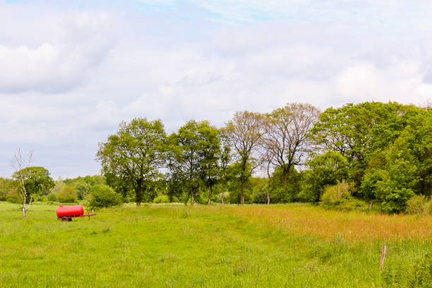 Agricultural nature landscape from Lower Saxony, Germany.