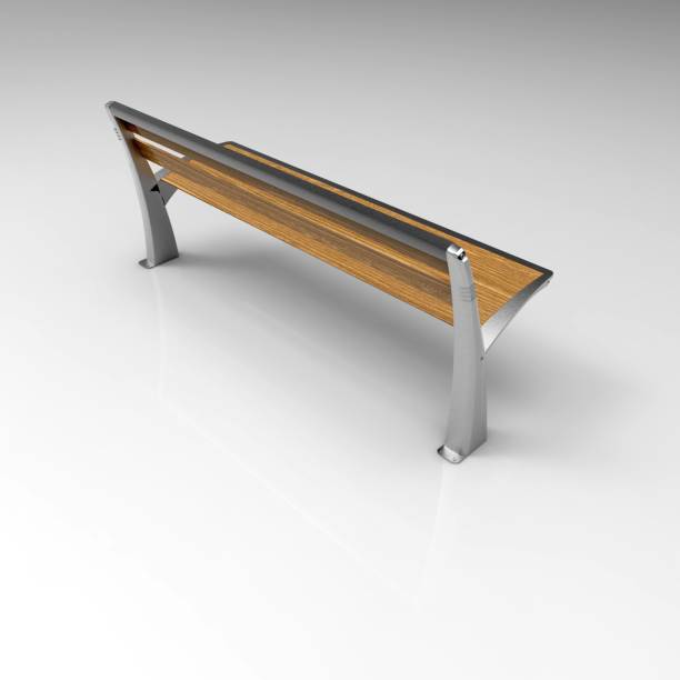 istock 3d image of a Lily bench aluminum 1224006343
