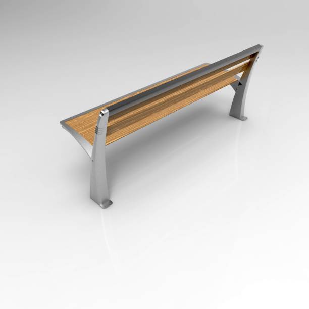istock 3d image of a Lily bench aluminum 1224006379