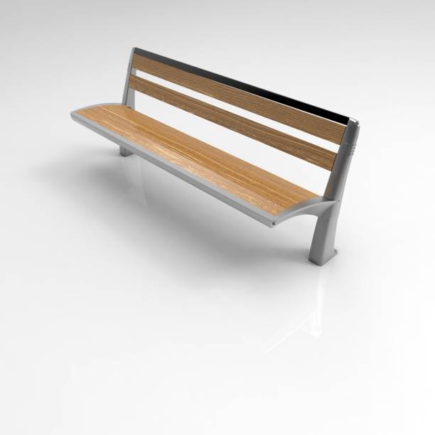 istock 3d image of a Lily bench aluminum 1224006417