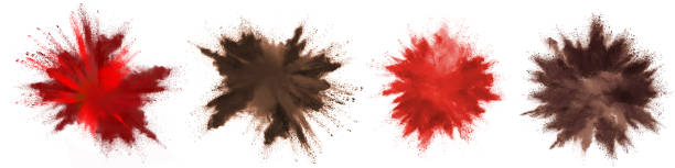istock Freeze motion of colorful color powder exploding on white background.  Paint Holi.Indian festival Holi 1224007615