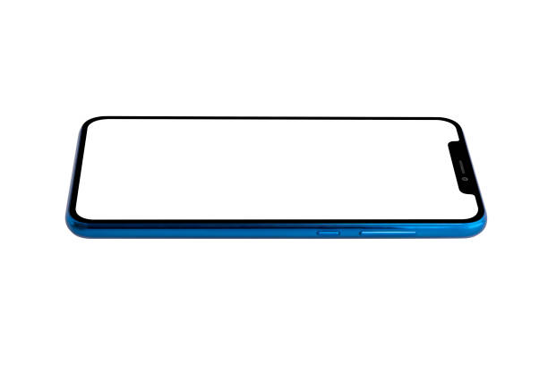 istock Blue Modern Isolated Smart Phone. Blank screen for mockup. 1224009227