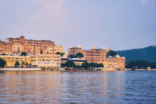 istock Udaipur City Palace on sunset view. Udaipur, India 1224010588