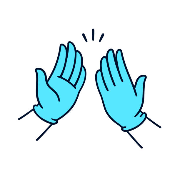 123 Cartoon Of The Blue Surgical Gloves Illustrations & Clip Art - iStock