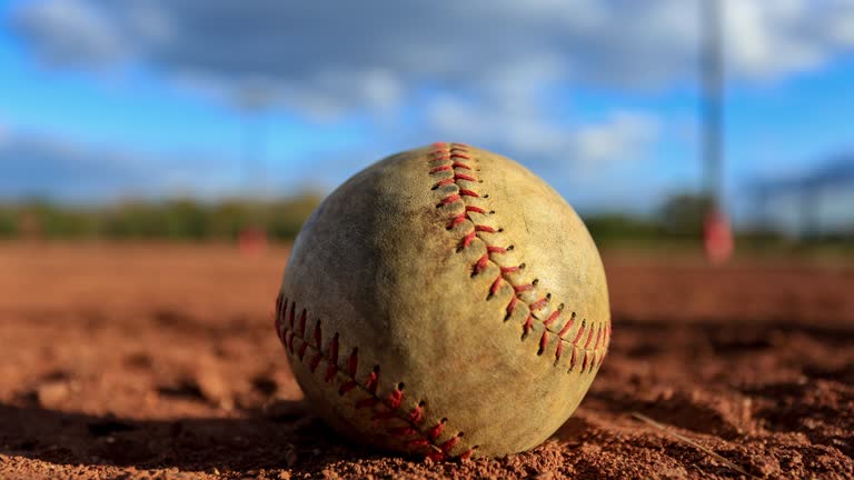 Time lapse of baseball on the field