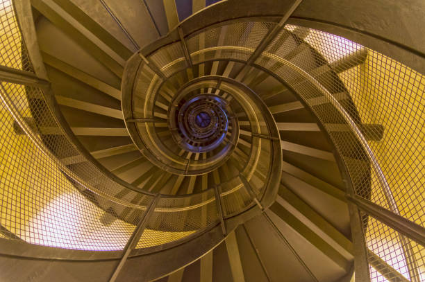 istock Spiral staircase in an old tower. 1224021448
