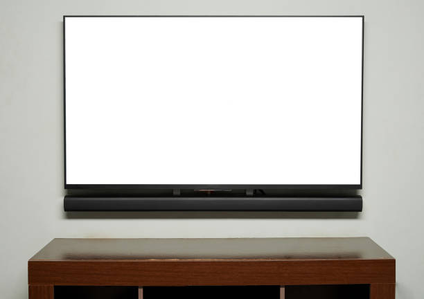 istock Big tv screen hang on wall 1224024647
