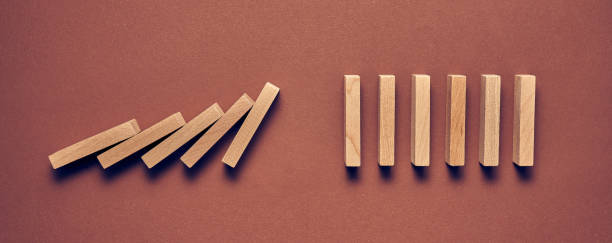 istock Business concept wooden blocks arranged in a conceptual image 1224029601