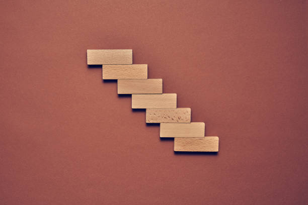 istock Business concept wooden blocks arranged in a conceptual image 1224031476