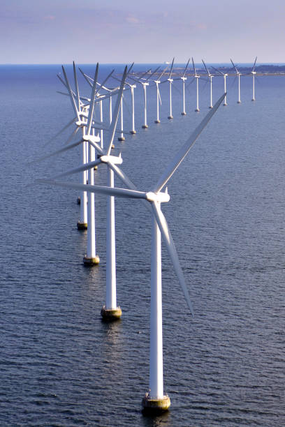 エーレスンド洋上風力タービン - öresund ストックフォトと画像